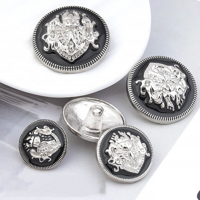 10 vnt. metalinių sagų aukščiausios klasės kostiumas, senovinis auksinis apvalus paltas, dekoratyviniai sagų priedai