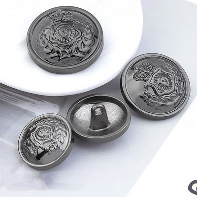 10 vnt. metalinių sagų aukščiausios klasės kostiumas, senovinis auksinis apvalus paltas, dekoratyviniai sagų priedai