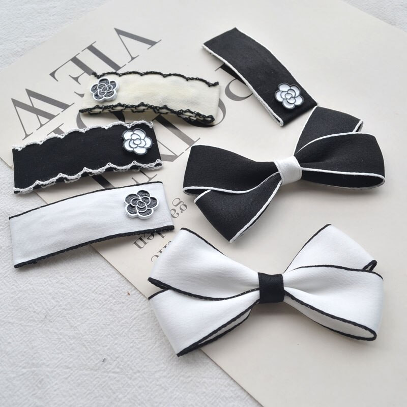 Ασπρόμαυρη δαντέλα Κλασική κορδέλα 1m 25mm 38mm DIY Αξεσουάρ Μαλλιά φουρκέτα φιόγκος Υλικό κεφαλής Δαντέλα για χειροτεχνίες