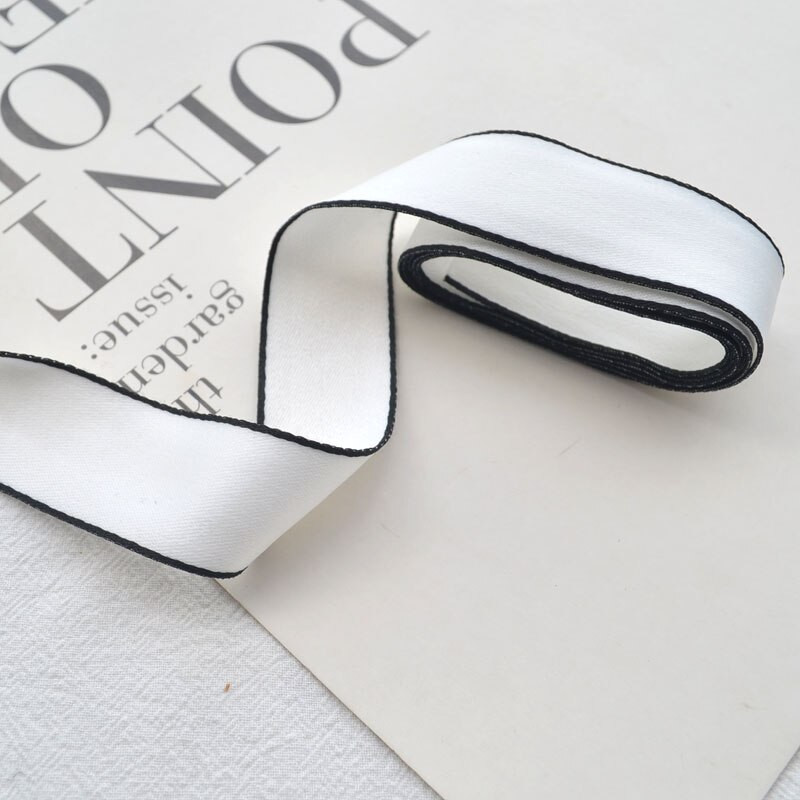 Ασπρόμαυρη δαντέλα Κλασική κορδέλα 1m 25mm 38mm DIY Αξεσουάρ Μαλλιά φουρκέτα φιόγκος Υλικό κεφαλής Δαντέλα για χειροτεχνίες