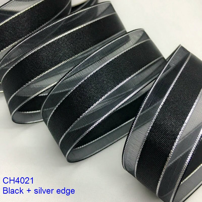 Χρυσό Ασημί Lurex Organza Σατέν Κορδέλα 2,2cm 10Y για Δώρο Floral Συσκευασία Χειροποίητο Craft Bows Party Wedding Christmas Deco