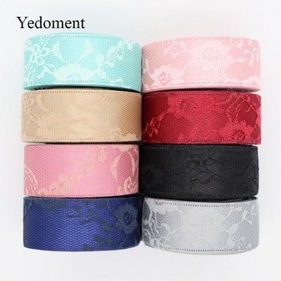 Κορδέλα 10 Yards Lace Fabric Pattern 1" 25mm/1,5" 38mm For Hair Bows Χειροποίητα αξεσουάρ DIY Crafts M19041601