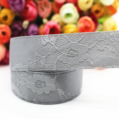 Panglică cu model de țesătură din dantelă de 10 metri 1 "25 mm/1,5" 38 mm pentru funde de păr Artizanat DIY Accesorii lucrate manual M19041601