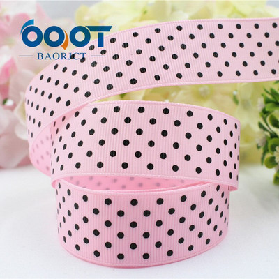 OOOT BAORICT 176226, panglică grosgrain cu buline, 25 mm, 10 metri Banda pentru cusut, accesorii pentru coafură DIY Material realizat manual