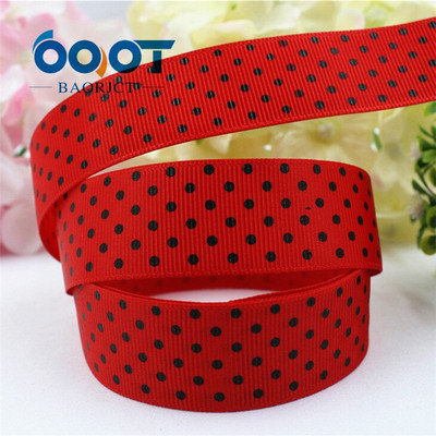 OOOT BAORICT 176226, panglică grosgrain cu buline, 25 mm, 10 metri Banda pentru cusut, accesorii pentru coafură DIY Material realizat manual