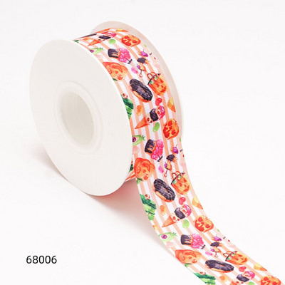 Κορδέλες Halloween Grosgrain/Satin Ribbon Printed Ribbon For Crafts Decoration Bow 10Yards 68001