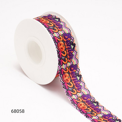 Κορδέλες Halloween Grosgrain/Satin Ribbon Printed Ribbon For Crafts Decoration Bow 10Yards 68001