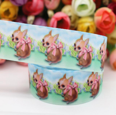 10-yardová stuha s potlačou zvierat/psov, 2,5 cm, na mašle do vlasov, DIY remeslá, ručne vyrobené doplnky M19041002