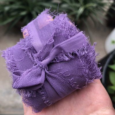 Sisi Crafts 4 cm * 6 jardi kulunud šifoonpaelaga kohandatud servadega siidist kaunistus isetegemine pulmakutse lubaduskaardi kimp, läbipaistev kaunistus