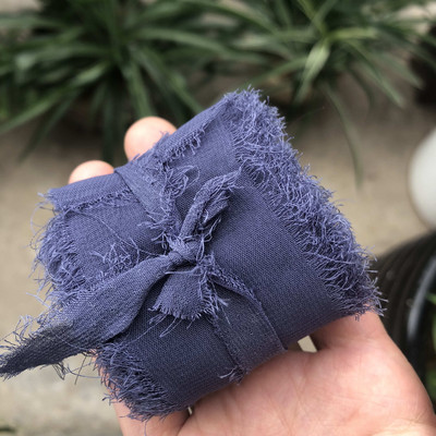 Sisi Crafts 4 cm * 6 jardi kulunud šifoonpaelaga kohandatud servadega siidist kaunistus isetegemine pulmakutse lubaduskaardi kimp, läbipaistev kaunistus