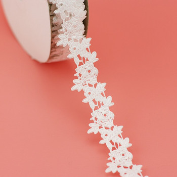 (20 γιάρδες/ρολό) Λευκή ανάγλυφη κορδέλα Χονδρική συσκευασία δώρου Χριστουγεννιάτικη κορδέλα