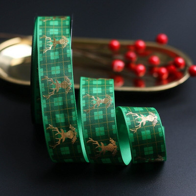 Božićno drvce od 10 jardi Grosgrain Izvrsni ukrasi za poklone DIY Božićna vrpca za šivanje