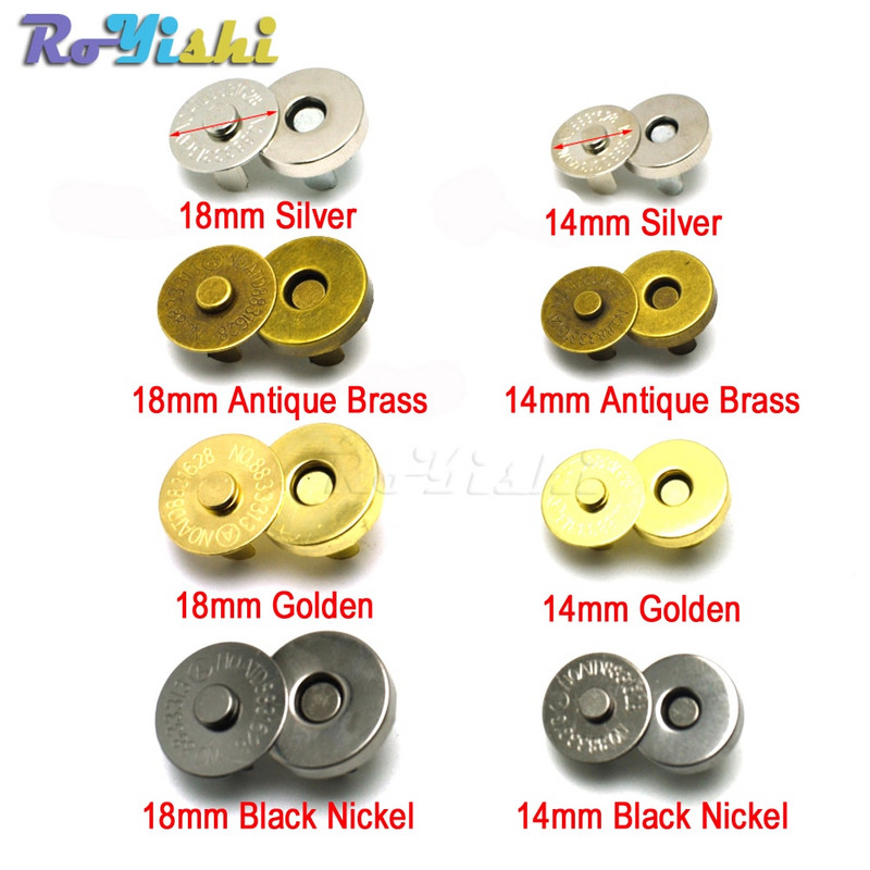 Magnetske kopče Kopče Gumbi Ručna torbica Novčanik Torbice za rukotvorine Dijelovi Dodaci 14 mm 18 mm