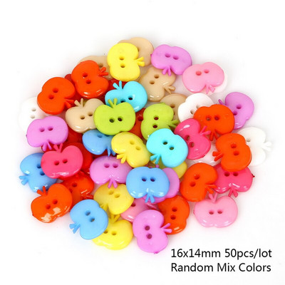 19Stiil 50 tk Mix Kuju Palju Värve Ise ise Scrapbooking Multifilmi nööbid Plastnööbid Lasterõivaste õmblemine Ideed