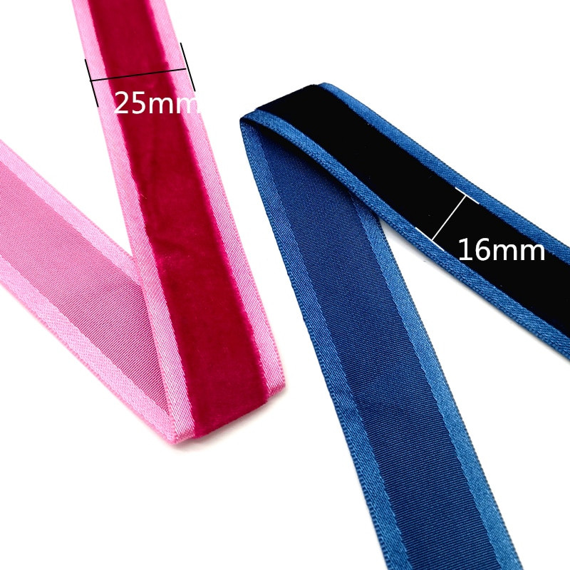 3 jarda 25 mm satenski rub Baršunasta vrpca Ukrasi za svatove Ručno izrađena vrpca za umatanje darova Mašna za kosu DIY božićna vrpca