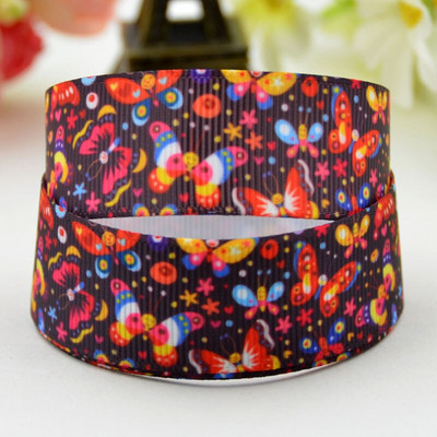 7/8'' 22 mm, 1" 25 mm, 1-1/2" 38 mm, 3" 75 mm Dekoracija za zabavu s otisnutim likom iz leptira Grosgrain vrpce 10 jardi