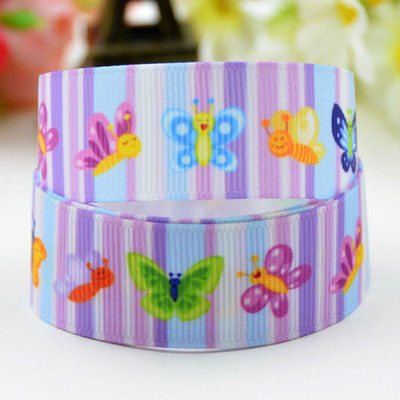 7/8'' 22 mm, 1" 25 mm, 1-1/2" 38 mm, 3" 75 mm Dekoracija za zabavu s otisnutim likom iz leptira Grosgrain vrpce 10 jardi