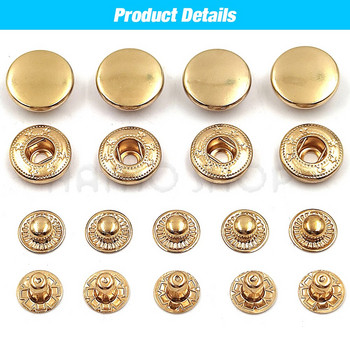 50 комплекта 655/633/831 метални закопчалки щракащи копчета копчета за шиене копче за Направи си сам дрехи чанти за облекло обувки кожарство