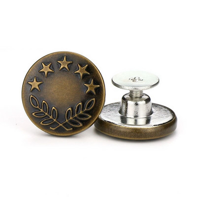 6 vnt džinsų sagų keitimo 17 mm be siuvimo metalinių sagų taisymo rinkinys be nagų nuimamų džinsų sagų pakeitimo derinys