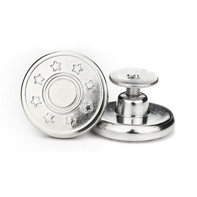 6 vnt džinsų sagų keitimo 17 mm be siuvimo metalinių sagų taisymo rinkinys be nagų nuimamų džinsų sagų pakeitimo derinys