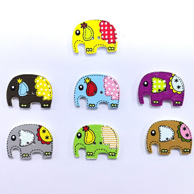 20/50/100Pcs Mixed Cartoon Animal Ξύλινα κουμπιά 2 τρύπες Scrapbooking Crafts DIY Αξεσουάρ παιδικών ενδυμάτων Διακόσμηση με κουμπιά ραπτικής