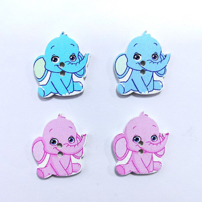 20/50/100Pcs Mixed Cartoon Animal Ξύλινα κουμπιά 2 τρύπες Scrapbooking Crafts DIY Αξεσουάρ παιδικών ενδυμάτων Διακόσμηση με κουμπιά ραπτικής