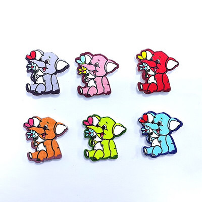 20/50/100Pcs Mixed Cartoon Animal Ξύλινα κουμπιά 2 τρύπες Scrapbooking Crafts DIY Αξεσουάρ παιδικών ενδυμάτων Διακόσμηση με κουμπιά ραπτικής