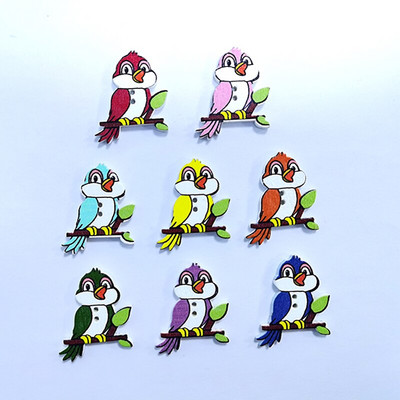 20/50/100Pcs Mixed Cartoon Animal Ξύλινα κουμπιά 2 τρύπες Scrapbooking Crafts DIY Αξεσουάρ παιδικών ενδυμάτων Διακόσμηση με κουμπιά ραπτικής