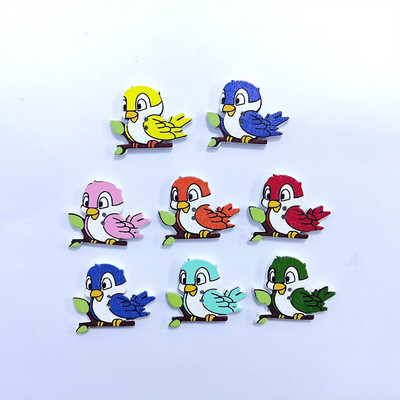 20/50/100Pcs Mixed Cartoon Animal Ξύλινα κουμπιά 2 τρύπες Scrapbooking Crafts DIY Αξεσουάρ παιδικών ενδυμάτων Διακόσμηση με κουμπιά ραπτικής