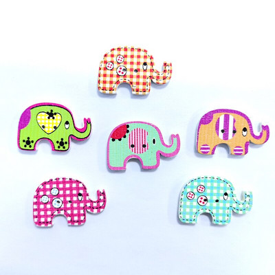 20/50/100Pcs Mixed Cartoon Animal Ξύλινα κουμπιά 2 τρύπες Scrapbooking Crafts DIY Αξεσουάρ παιδικών ενδυμάτων Διακόσμηση με κουμπιά ραπτικής