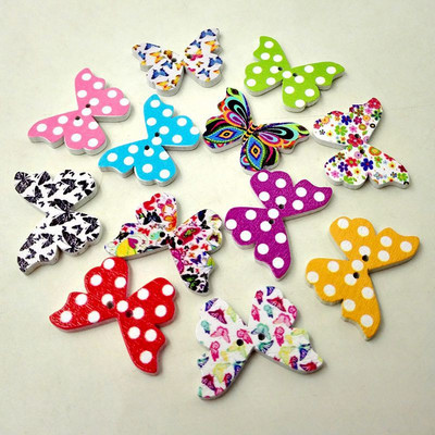 20/50/100Pcs Mixed Cartoon Animal Ξύλινα κουμπιά 2 τρύπες Scrapbooking Crafts DIY Αξεσουάρ παιδικών ενδυμάτων Διακόσμηση με κουμπιά ραπτικής