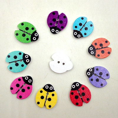 20/50/100Pcs Mixed Cartoon Animal Ξύλινα κουμπιά 2 τρύπες Scrapbooking Crafts DIY Αξεσουάρ παιδικών ενδυμάτων Διακόσμηση με κουμπιά ραπτικής