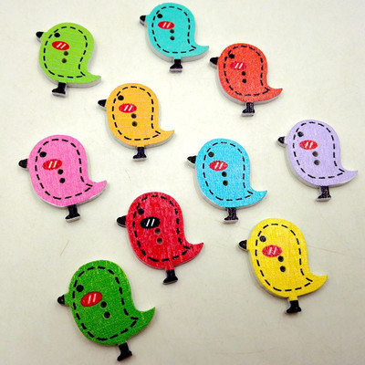 20/50/100Pcs Mixed Cartoon Animal Ξύλινα κουμπιά 2 τρύπες Scrapbooking Crafts DIY Αξεσουάρ παιδικών ενδυμάτων Διακόσμηση με κουμπιά ραπτικής