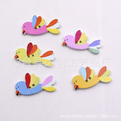 20/50/100Pcs Mixed Cartoon Animal Ξύλινα κουμπιά 2 τρύπες Scrapbooking Crafts DIY Αξεσουάρ παιδικών ενδυμάτων Διακόσμηση με κουμπιά ραπτικής