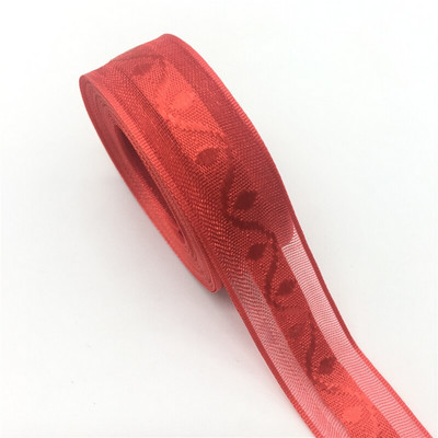 5 jardi/krunt 3/4" 20 mm organza lint vibu Juuksepeo pulmade jõulukaunistus DIY pitsist žakaarmadratsi käsitöö