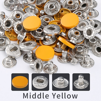 Νέα δερμάτινα κουμπώματα, 12,5 mm κουμπώματα βαρέως τύπου, 14 Χρώματα Δερμάτινα κουμπώματα για ρούχα, μπουφάν, τζιν, βραχιόλι