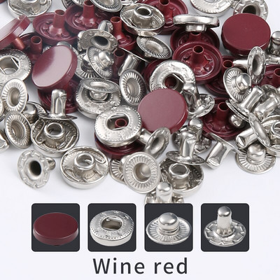 Νέα δερμάτινα κουμπώματα, 12,5 mm κουμπώματα βαρέως τύπου, 14 Χρώματα Δερμάτινα κουμπώματα για ρούχα, μπουφάν, τζιν, βραχιόλι