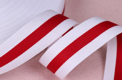 Μπλε και κόκκινη κορδέλα Ασπρόμαυρος καμβάς DIY Αξεσουάρ ένδυσης λουράκια σακίδιο πλάτης ιμάντες πολυεστερική κορδέλα δαντέλα αξεσουάρ ραπτικής