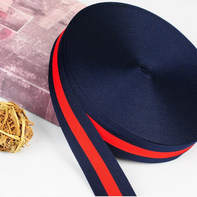 Μπλε και κόκκινη κορδέλα Ασπρόμαυρος καμβάς DIY Αξεσουάρ ένδυσης λουράκια σακίδιο πλάτης ιμάντες πολυεστερική κορδέλα δαντέλα αξεσουάρ ραπτικής