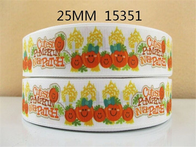 5 Yards 25mm αποκριάτικες κορδέλες Διακοσμήσεις για πάρτι Grosgrain DIY ραπτικές χειροτεχνίες για την κατασκευή φιόγκων μαλλιών,5Yc301