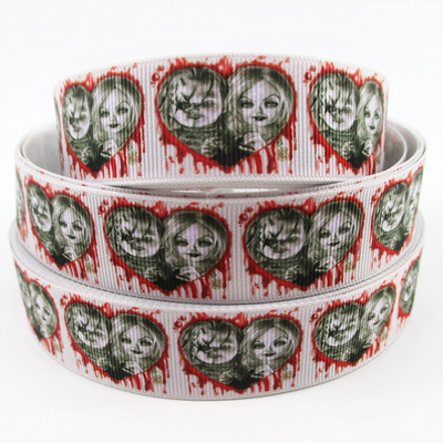 5 Yards 25mm αποκριάτικες κορδέλες Διακοσμήσεις για πάρτι Grosgrain DIY ραπτικές χειροτεχνίες για την κατασκευή φιόγκων μαλλιών,5Yc301