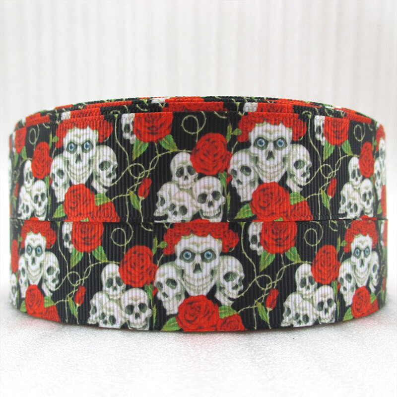 5 Yards 25mm αποκριάτικες κορδέλες Διακοσμήσεις για πάρτι Grosgrain DIY ραπτικές χειροτεχνίες για την κατασκευή φιόγκων μαλλιών,5Yc301