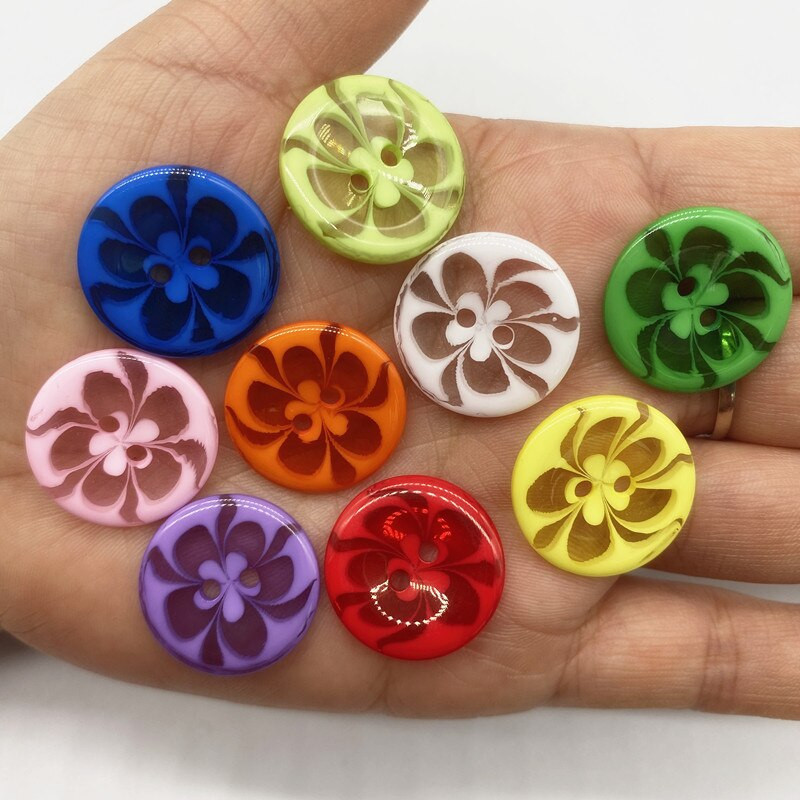 Butoane noi de 14 mm și 21 mm pentru îmbrăcăminte pentru copii, butoane de culoare bomboană, nasturi cu doi ochi, pentru decorarea nunții, accesorii de cusut