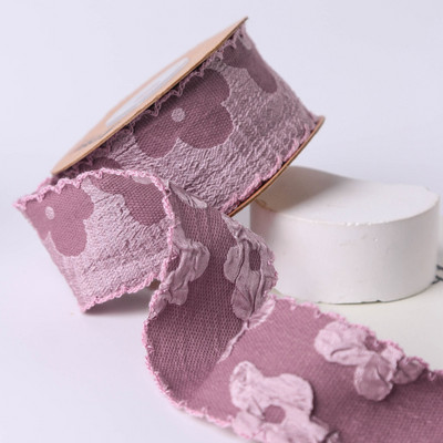 10Yards 25mm 38mm Double Flower Villus Ribbon 1008R01 DIY Make Bowknots Παιδικά Αξεσουάρ Μαλλιών Υλικό Χειροποίητα Carfts Δώρο