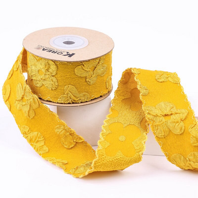 10Yards 25mm 38mm Double Flower Villus Ribbon 1008R01 DIY Make Bowknots Παιδικά Αξεσουάρ Μαλλιών Υλικό Χειροποίητα Carfts Δώρο