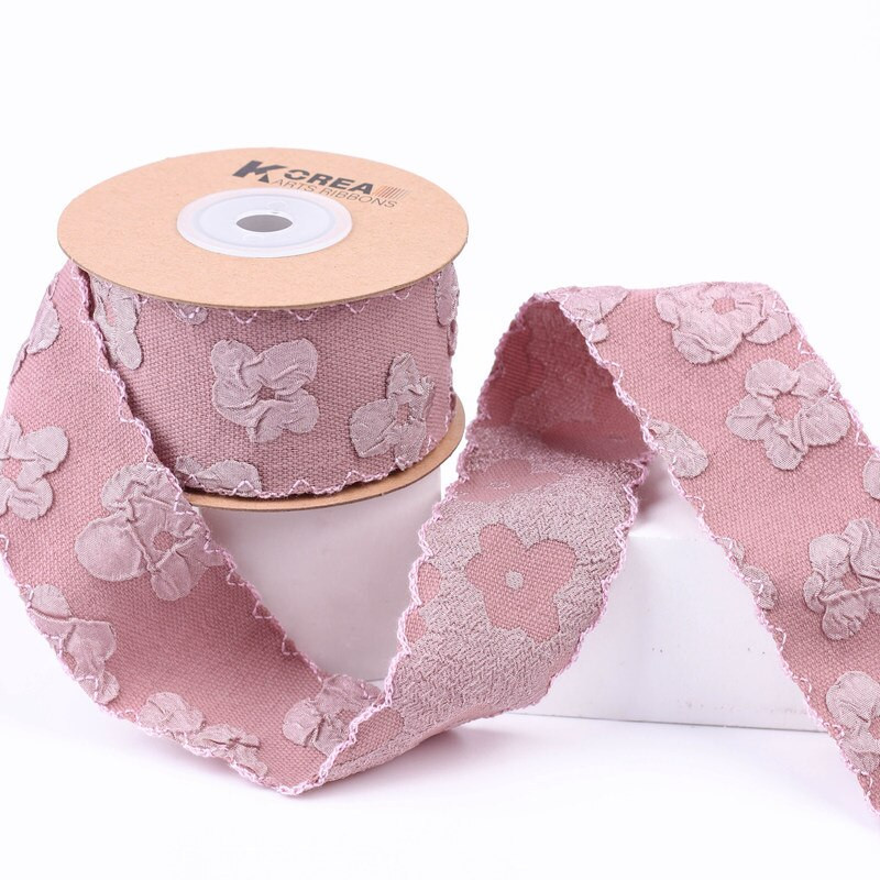 10Yards 25mm 38mm Double Flower Villus Ribbon 1008R01 DIY Make Bowknots Παιδικά Αξεσουάρ Μαλλιών Υλικό Χειροποίητα Carfts Δώρο