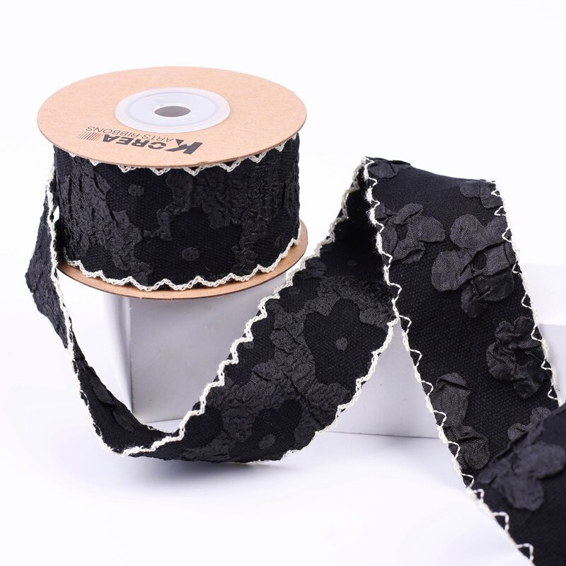 10Yards 25mm 38mm Double Flower Villus Ribbon 1008R01 DIY Make Bowknots Παιδικά Αξεσουάρ Μαλλιών Υλικό Χειροποίητα Carfts Δώρο