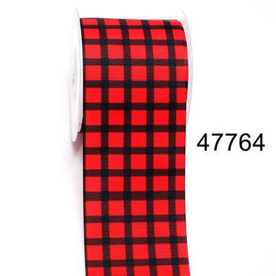 DIY Cartoon Stripe And Grids Printed Grosgrain Ribbon For Craft Supplies Αξεσουάρ ραπτικής 5 Yards. 45022