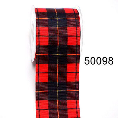 DIY Cartoon Stripe And Grids Printed Grosgrain Ribbon For Craft Supplies Αξεσουάρ ραπτικής 5 Yards. 45022