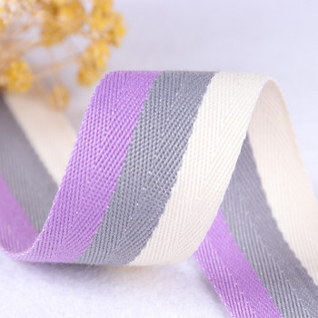 30 мм рибена кост лента панделки светло лилаво 100% памук тъкана лента за занаяти шиене сватбен декор Направи си сам плат жакардова лента